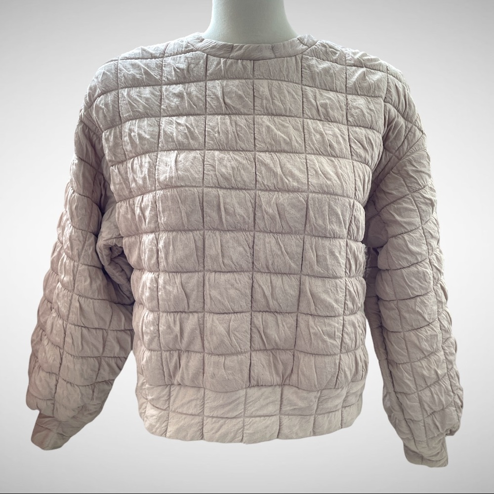 B.Young Byprisa Quilted Pullover Champagne XS
